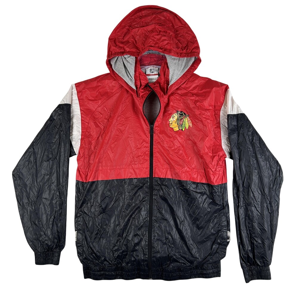 Chicago Blackhawks Jacket Boys XL Red NHL Hockey Hooded Full Zip Outerstuff